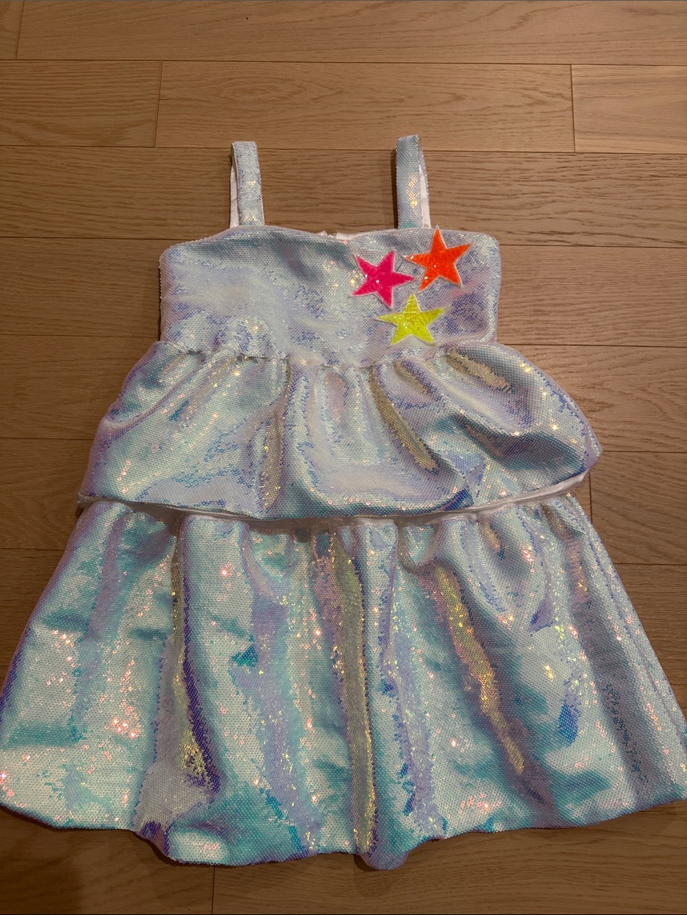 Lola and the Boys Tiered Star Sequin Dress 10